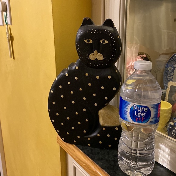 Vintage Wooden Cat - Picture 6 of 7